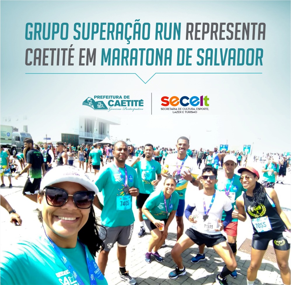 Grupo Superação Run representa Caetité em Maratona de Salvador